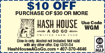 Special Coupon Offer for Hash House A Go Go